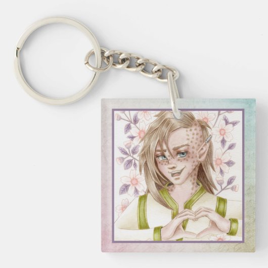 Liefdeshart Elf Sleutelhanger (Voorkant)