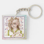Liefdeshart Elf Sleutelhanger (Achterkant)