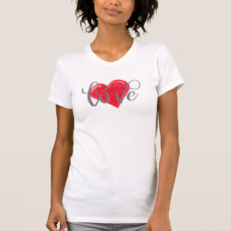 Liefdeshart grafische t-shirt