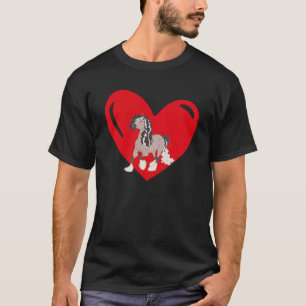 Liefdeshart Grafische Valentijnsdag Zigeuner Jonge T-shirt