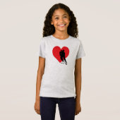 Liefdeshart Hockeymeisjes T-shirt (Voorkant volledig)