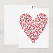 Liefdeshart-icoon 2012 Kunst Briefkaart (Voorkant / Achterkant)