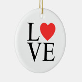 Liefdeshart keramisch ornament (Rechts)