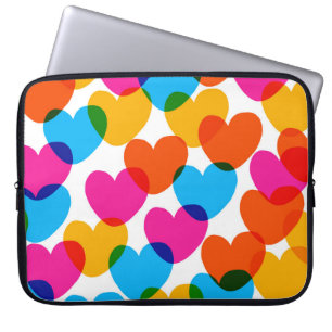  liefdeshart, leuke naadloze achtergrond. laptop sleeve