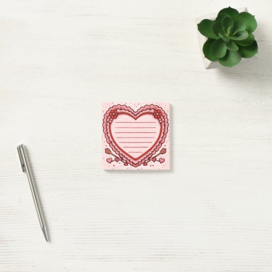 Liefdeshart Post-it® Notes (Kantoor)