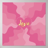 Liefdeshart - Roze Folie Afdrukken (Voorkant)