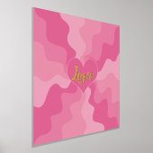 Liefdeshart - Roze Folie Afdrukken (Laagn)