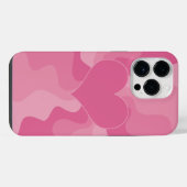 Liefdeshart - Roze iPhone Hoesje (Achterkant horizontaal)