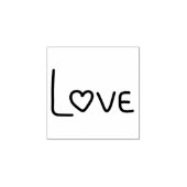 Liefdeshart Rubberstempel (Afrduk)