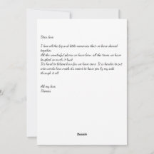 Liefdeshart: Schrijf je brief - Valentijnskaart