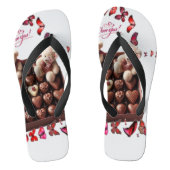 Liefdeshart teenslippers (Voetbed)
