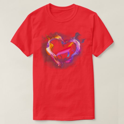 Liefdeshartbeeldbureaublad Walvis T-shirt (Design voorkant)