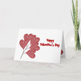 Liefdeshartblaadjes Feestdagen Kaart