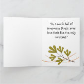 Liefdeshartblaadjes Kaart (Binnen)