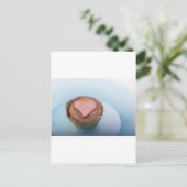 liefdeshartcake briefkaart (Staand voorkant)
