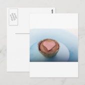 liefdeshartcake briefkaart (Voorkant / Achterkant)