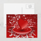 liefdesharten briefkaart (Voorkant / Achterkant)