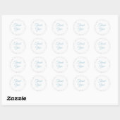 Liefdesharten Confetti Dank Je Ronde Sticker (Vel)