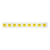 Liefdesharten Kiss Emoji Satijnen Lint (Voorkant)