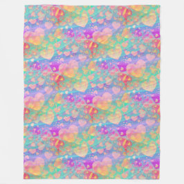 Liefdesharten - Naadloos patroon 1 Fleece Deken