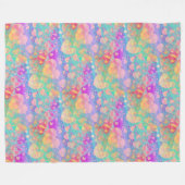 Liefdesharten - Naadloos patroon 1 Fleece Deken (Voorkant (Horizontaal))