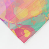 Liefdesharten - Naadloos patroon 1 Fleece Deken (Hoek)