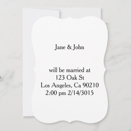 liefdeshartenneon hotroze zwarte bruiloft kaart (Achterkant)