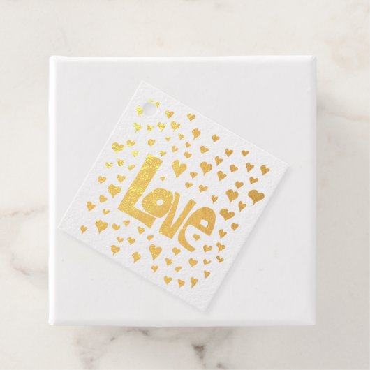 Liefdeshartjes Bedankjes Labels (Met doos)