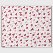 Liefdeshartjes Cadeaupapier (Vlak)