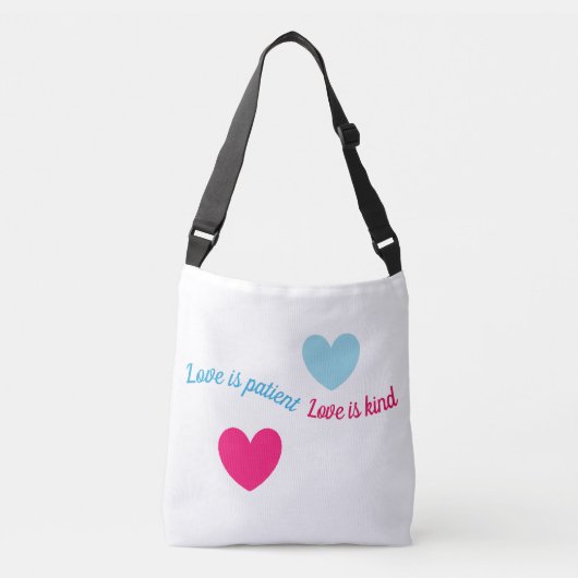 Liefdeshartjes Crossbody Tas (Voorkant)