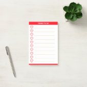 Liefdeshartjes Persoonlijke Dingen Om Te Doen Post-it® Notes (Kantoor)