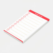 Liefdeshartjes Persoonlijke Dingen Om Te Doen Post-it® Notes (Schuin)