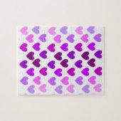 liefdeshartjes valentijn romantisch monochroom legpuzzel (Horizontaal)