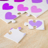 liefdeshartjes valentijn romantisch monochroom legpuzzel (Zijkant)
