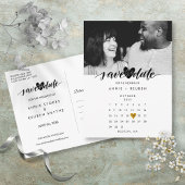 Liefdeshartkalender Bewaar de datum Foto Briefkaart