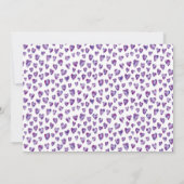 Liefdeshartpatroon gepersonaliseerde naam notitiekaartje (Achterkant)