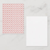 Liefdeshartpatroon Notitiekaartje (Voorkant / Achterkant)