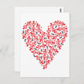 Liefdeshartpictogram Kunst Briefkaart (Voorkant / Achterkant)