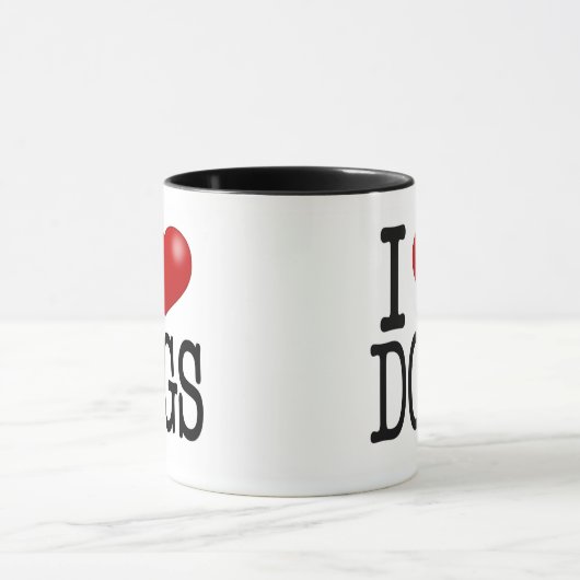 liefdeshonden mok (Midden)