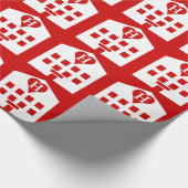 Liefdeshotel Japans Emoji Cadeaupapier (Hoek)