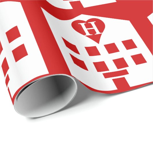 Liefdeshotel Japans Emoji Cadeaupapier (Rol Hoek)