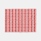 Liefdeshotel Japans Emoji Fleece Deken (Voorkant (Horizontaal))