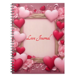 Liefdesjournaal Valentijnsharten Notitieboek