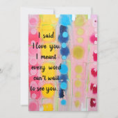 liefdeskaart aankondiging (Voorkant)