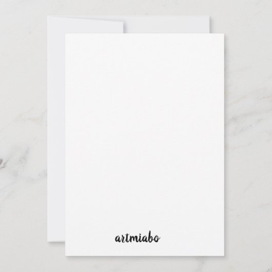 liefdeskaart aankondiging (Achterkant)