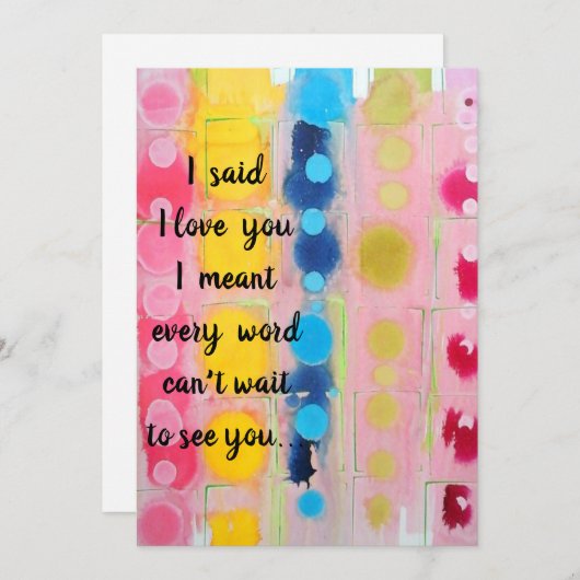 liefdeskaart aankondiging (Voorkant / Achterkant)