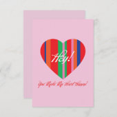 Liefdeskaart Bedankkaart (Voorkant / Achterkant)