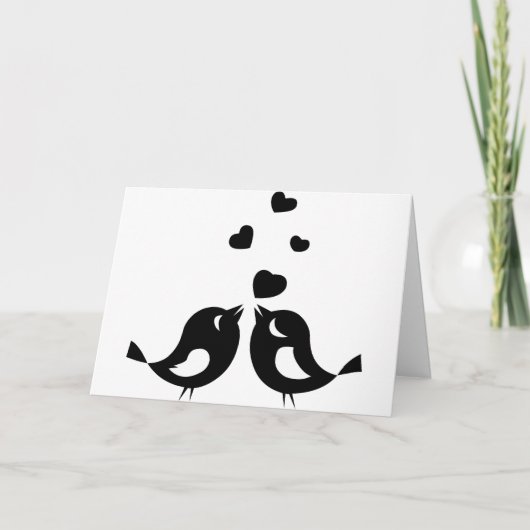 Liefdeskaart met Vogels Kaart (Voorkant)