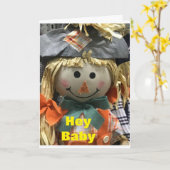 ***LIEFDESKAART*** OP HALLOWEEN OF ELKE HERFSTDAG KAART (Gele Bloem)