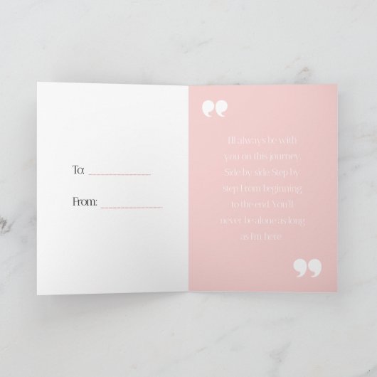 Liefdeskaart - Tot het einde van deze reis Kaart (Binnen)